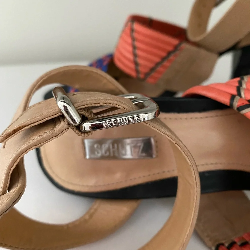 SCHUTZ Woman Leather Sandals - Picture 5 of 14